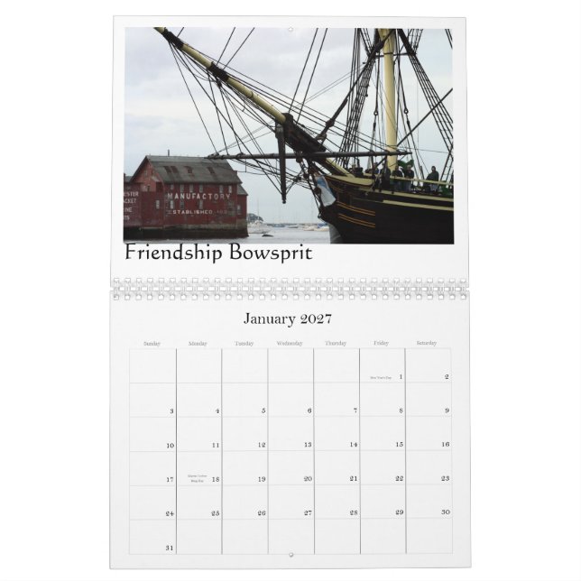 Calendrier Mural Schooners et bateaux - 2013 (Jan 2027)