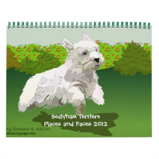 Calendrier Mural Sealyham Terriers Lieux et Visages 2012