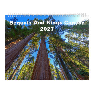 Calendrier mural Sequoia et Kings Canyon 2027
