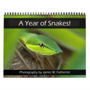 Calendrier mural Serpents par J. Fatherree
