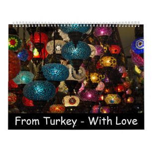 Calendrier Mural Souvenirs turcs de 12 mois