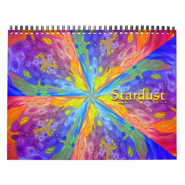 Calendrier Mural Stardust Art Abstrait Des Étoiles (Protection)