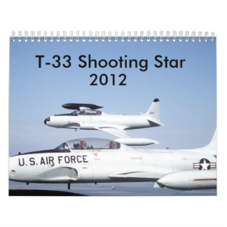 Calendrier Mural T-33 Étoiles de tir