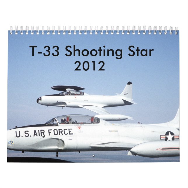 Calendrier Mural T-33 Étoiles de tir (Protection)