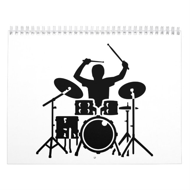 Calendrier Mural Tambours de batteur de bande (Protection)