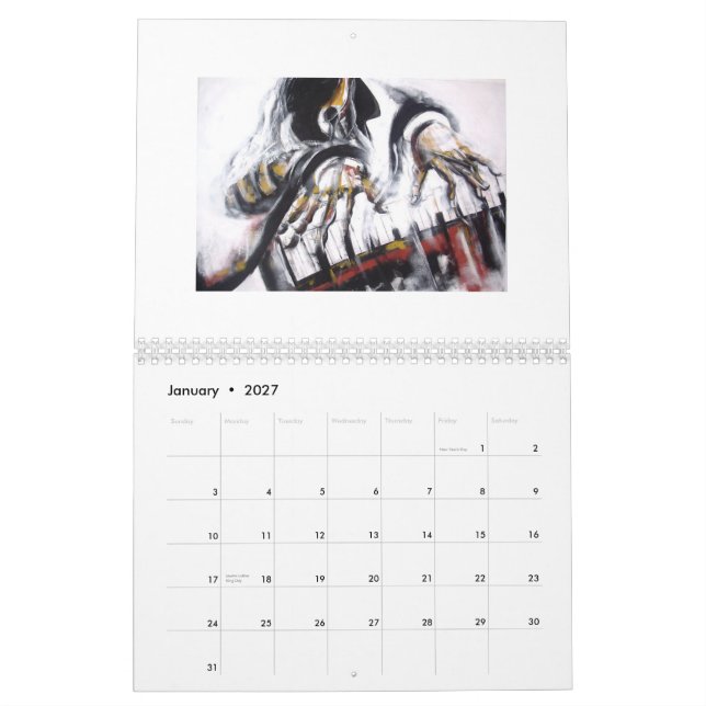 Calendrier Mural Tango-Jazz (Jan 2027)