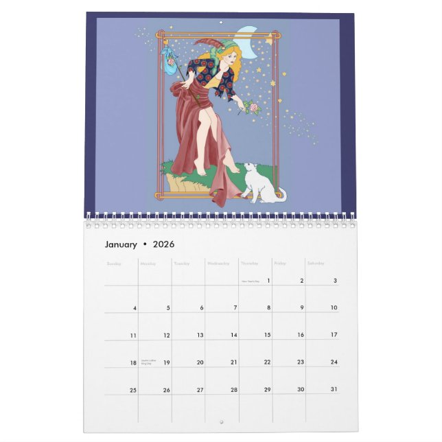 Calendrier Mural Tarot et d'autres Imaginings (Jan 2026)