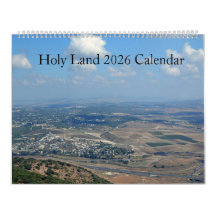 Calendrier mural Terre Sainte 2026