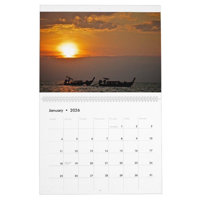 Calendrier Mural Thaïlande - Royaume Extraordinaire (Jan 2026)