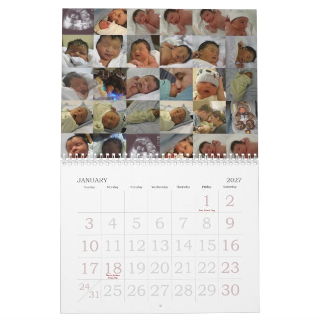 Calendrier Mural Thomas James Orsello III2008 (Jan 2027)