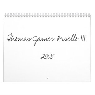 Calendrier Mural Thomas James Orsello III2008