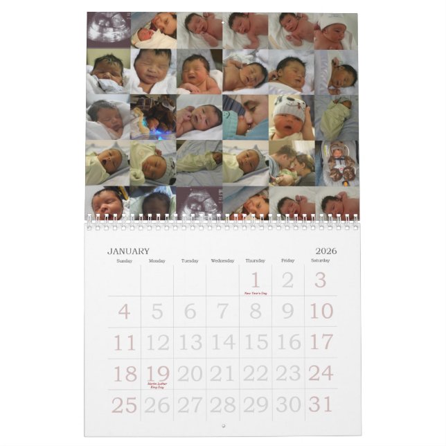 Calendrier Mural Thomas James Orsello III2008 (Jan 2026)