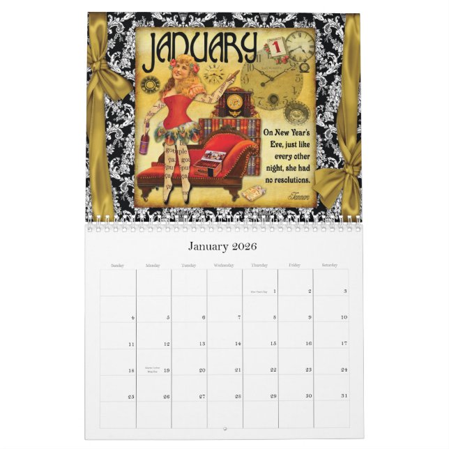 Calendrier Mural Traînées victoriennes 2010 (Jan 2026)