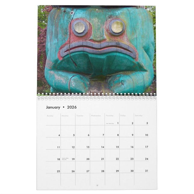 Calendrier Mural Trésors découverts (Jan 2026)