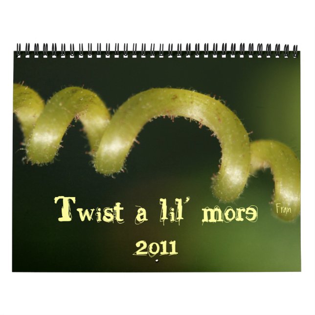 Calendrier Mural Twist a lil' more (Protection)