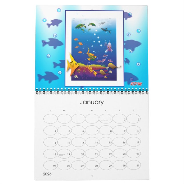 Calendrier Mural Un conte de deux tortues (Jan 2026)
