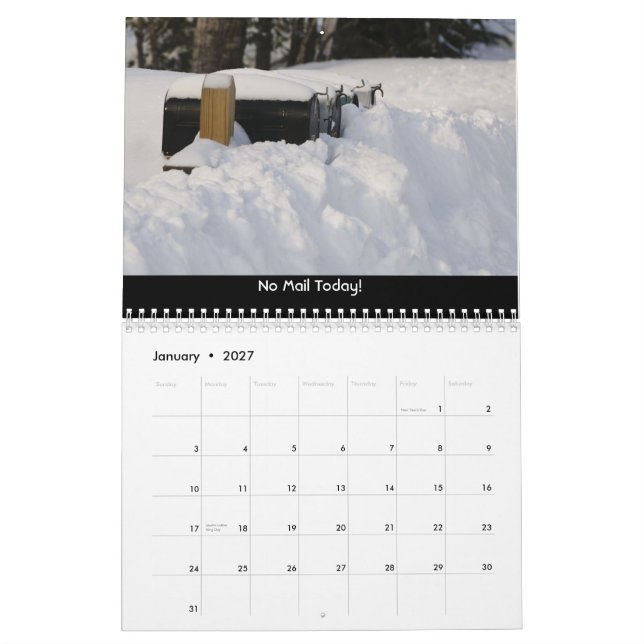 Calendrier Mural Une année du Vermont (Jan 2027)