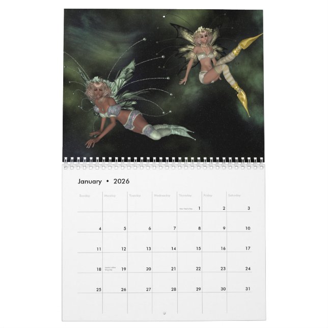 Calendrier Mural Une année pour Fanatsy (Jan 2026)