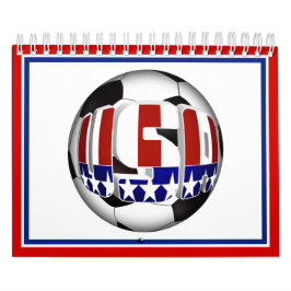 Calendrier Mural USA Patriotique SOCCER Sports