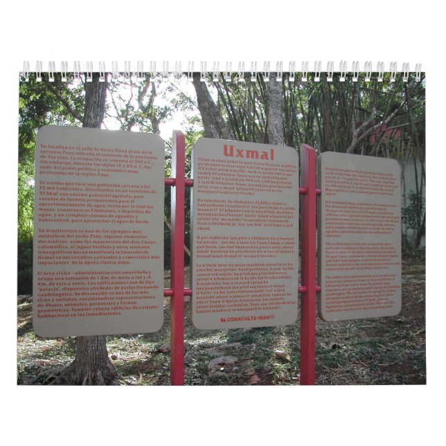 Calendrier Mural Uxmal (Protection)
