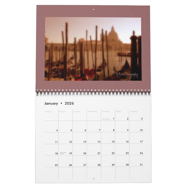 Calendrier Mural Venise, Italie (Jan 2026)
