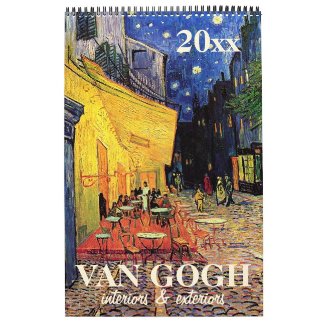 Calendrier Mural Vincent van Gogh Intérieurs, Extérieurs des bâtime (Protection)