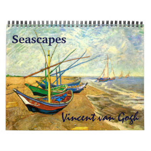 Calendrier Mural Vincent van Gogh Paysages marins Marine Nautique