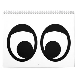 Calendrier Mural Visage drôle de yeux