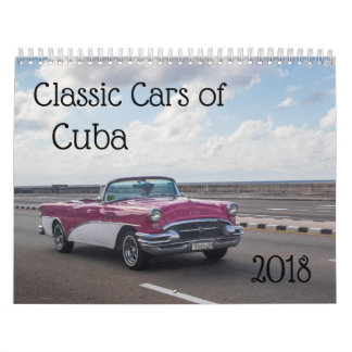 Calendrier Mural Voitures classiques du Cuba