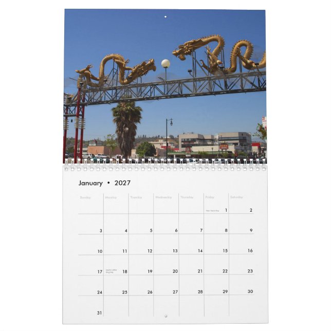 Calendrier Mural Voyage américain (Jan 2027)