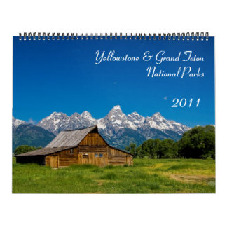 Calendrier Mural Yellowstone et parc national grand 2011 de Teton