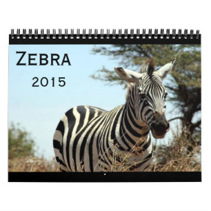 Calendrier Mural zèbre 2015