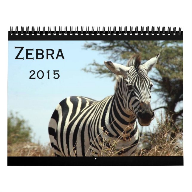 Calendrier Mural zèbre 2015 (Protection)