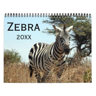 Calendrier Mural zèbre 2026