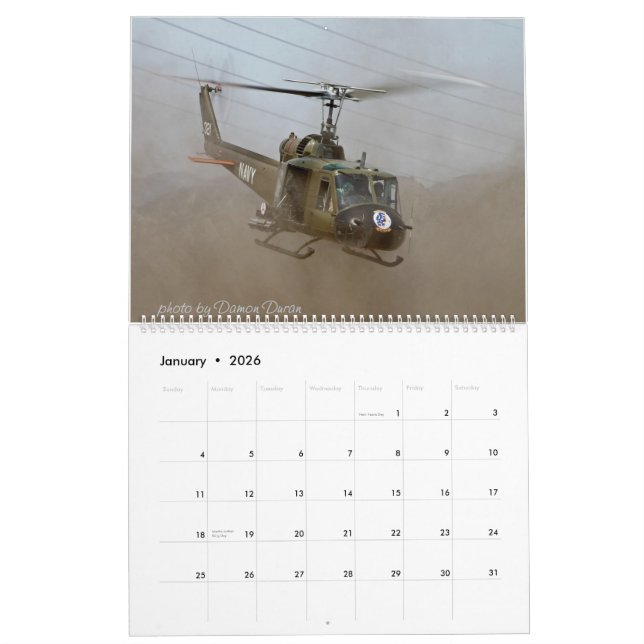 Calendrier Musée 2014 d'air d'ailes et de rotors (Jan 2026)