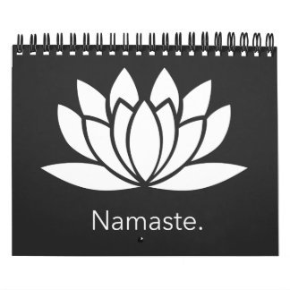 Calendrier Namaste avec Fleur de Lotus Spirituelle