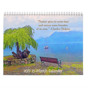 Calendrier Nature 2026 15 Mois