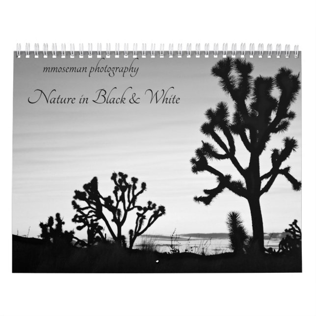 Calendrier Nature en noir et blanc (Protection)