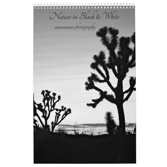 Calendrier Nature en noir et blanc (Protection)