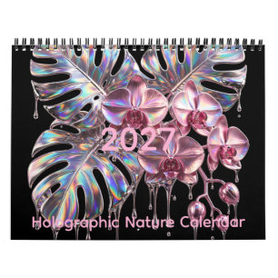 Calendrier Nature holographique - Rêves botaniques chromés 20