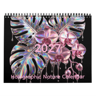Calendrier Nature holographique - Rêves botaniques chromés 20
