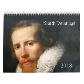 Calendrier néerlandais 2018 de peintures