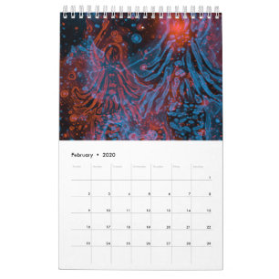 Calendrier néon mermaid calander