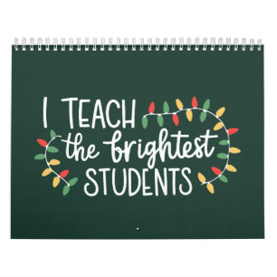 Calendrier Noël Enseignant J'enseigne Aux Étudiants Les Plus