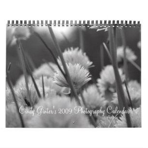 Calendrier noir, blanc, infrarouge