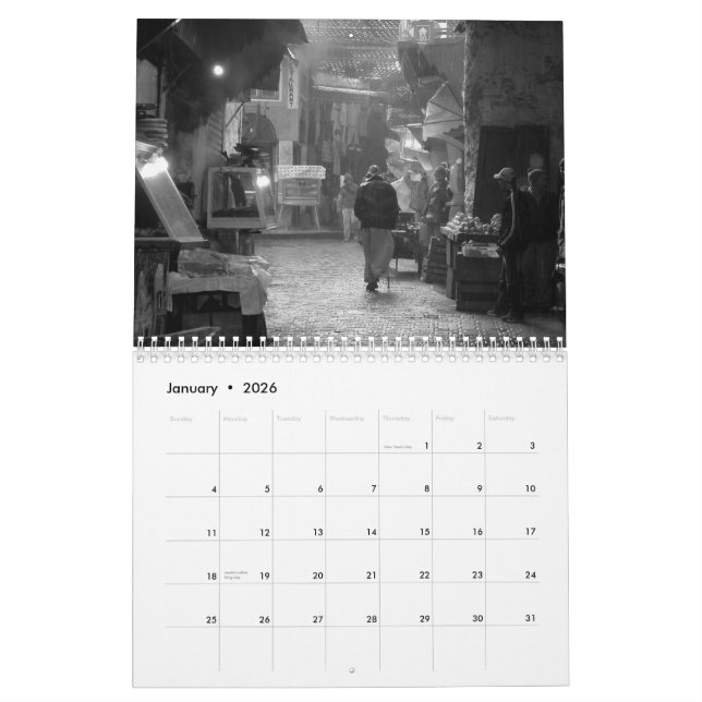 Calendrier noir et blanc de la photographie 2015 (Jan 2026)
