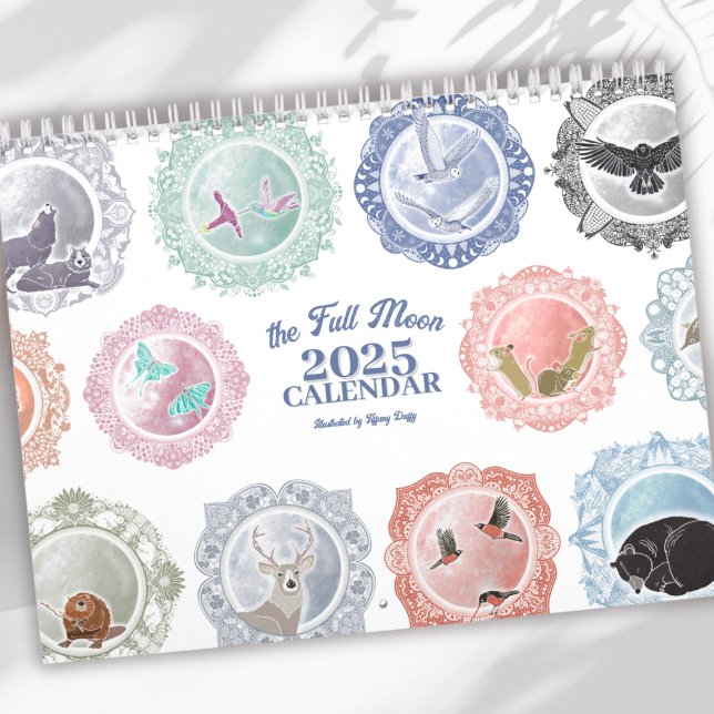 Calendrier Noms de Pleines lunes illustrés (Créateur téléchargé)