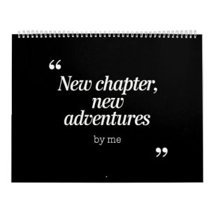 Calendrier Nouveau chapitre, New Adventures Design by Me