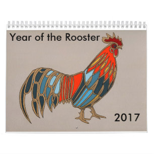 Calendrier Nouvelle année chinoise 2017 - année du coq