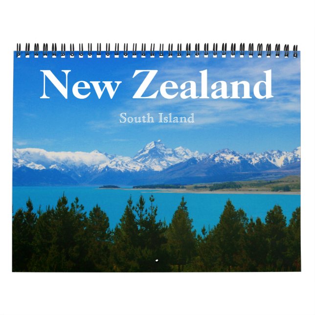 Calendrier nouvelle-zélande île du sud 2025 (Protection)